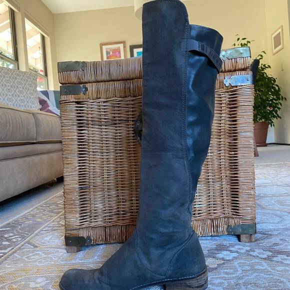 Haleena Grey Steve Madden Knee High Riding Boot - Picture 3 of 6